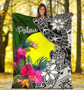 Palau Premium Blanket - Turtle Plumeria Banana Leaf 5