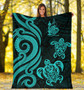 New Caledonia Premium Blanket - Turquoise Tentacle Turtle 5