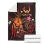 Pohnpei Polynesian Premium Blanket - Legend of Pohnpei (Red) 6