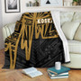 Kosrae Premium Blanket - Kosrae Seal In Heartbeat Patterns Style (Gold) 4