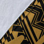 Kosrae Premium Blanket - Kosrae Seal In Heartbeat Patterns Style (Gold) 8