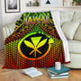 Polynesian Hawaii  Kanaka Maoli Premium Blanket - Reggae Vintage Polynesian Patterns 1