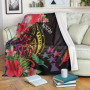 Kosrae State Premium Blanket - Tropical Hippie Style 1