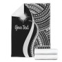 Marshall Islands Custom Personalised Premium Blanket - White Polynesian Tentacle Tribal Pattern 7