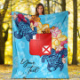 Wallis and Futuna Custom Personalised Premium Blanket - Tropical Style 2
