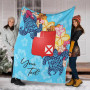 Wallis and Futuna Custom Personalised Premium Blanket - Tropical Style 3