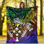 Kosrae Custom Personalised Premium Blanket - Rainbow Polynesian Pattern 3