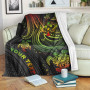 Kosrae Custom Personalised Premium Blanket- Reggae Turtle 1