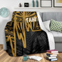 Tahiti Premium Blanket - Tahiti Seal In Heartbeat Patterns Style (Gold) 3