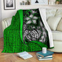 Yap Micronesia Premium Blanket Green - Turtle With Hook 1