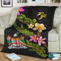 Fiji Polynesian Blanket - Plumeria Tribal 2