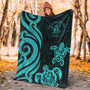 Niue Premium Blanket - Turquoise Tentacle Turtle 5