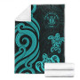 Niue Premium Blanket - Turquoise Tentacle Turtle 8