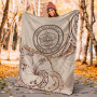 Palau Premium Blanket - Hibiscus Flowers Vintage Style 4