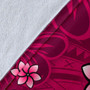 FSM Custom Personalised Premium Blanket - Turtle Plumeria (Pink) 8