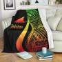 Tokelau Premium Blanket - Reggae Polynesian Tentacle Tribal Pattern 2