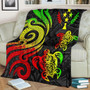 Kosrae Micronesian Premium Blanket - Reggae Tentacle Turtle 2