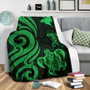 Papua New Guinea Premium Blanket - Green Tentacle Turtle 3