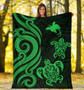 Papua New Guinea Premium Blanket - Green Tentacle Turtle 5