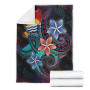 Kiribati Premium Blanket - Plumeria Flowers Style 3