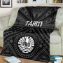 Tahiti Premium Blanket - Tahiti Seal In Polynesian Tattoo Style (Black) 1