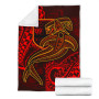 Fiji Premium Blanket  - Red Shark Polynesian Tattoo 7