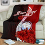 Marshall Islands Polynesian Custom Personalised Premium Blanket - Coat Of Arm With Hibiscus 2