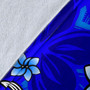 Hawaii Polynesian Premium Blanket - Hawaii Seal With Turtle Plumeria (Blue) 8