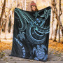 Kosrae Custom Personalised Premium Blanket- Blue Turtle 4