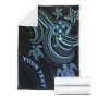 Kosrae Custom Personalised Premium Blanket- Blue Turtle 7