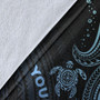 Kosrae Custom Personalised Premium Blanket- Blue Turtle 8