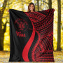 Niue Premium Blanket - Red Polynesian Tentacle Tribal Pattern 6