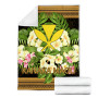 Hawaii Kanaka Maoli Premium Blanket - Polynesian Gold Patterns Collection 5
