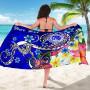 FSM Custom Personalised Sarong - Turtle Plumeria (Blue) 5