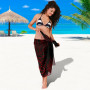 Pohnpei Sarong - Turtle Hibiscus Pattern Red 2