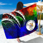 Niue Sarong - Tropical Leaf Rainbow Color 1