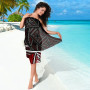 New Caledonia Sarong - Tribal Flower Special Pattern Red Color 4