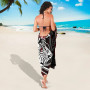 New Caledonia Sarong - Tribal Flower Special Pattern Red Color 5