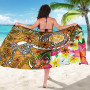 Tahiti Custom Personalised Sarong - Turtle Plumeria (Gold) 5