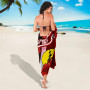 New Caledonia Polynesian Custom Personalised Sarong - Coat Of Arm With Hibiscus 3