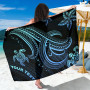 Polynesian Custom Personalised Sarongs - Blue Turtle 1