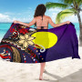 Palau Sarong - Tribal Flower With Special Turtles Purple Color 5