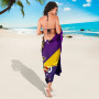 Tokelau Sarong - Tribal Flower With Special Turtles Purple Color 3