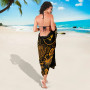 Yap Sarong - Turtle Hibiscus Pattern Gold 3