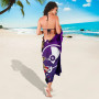 Yap Sarong - Tribal Flower With Special Turtles Purple Color 3