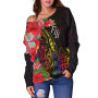 Fiji Women Off Shoulder Sweater - Tropical Hippie Style 2