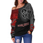 Kosrae Polynesian Personalised Women Off Shoulder Sweater - Polynesian Chain Style 3