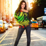 American Samoa Women Off Shoulder Sweater - Reggae Tentacle Turtle 4