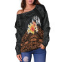 Tonga Custom Personalised Women Off Shoulder Sweaters - Tribal Pattern Hibiscus 2