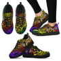 New Caledonia Custom Personalised Sneakers - Rainbow Polynesian Pattern 2